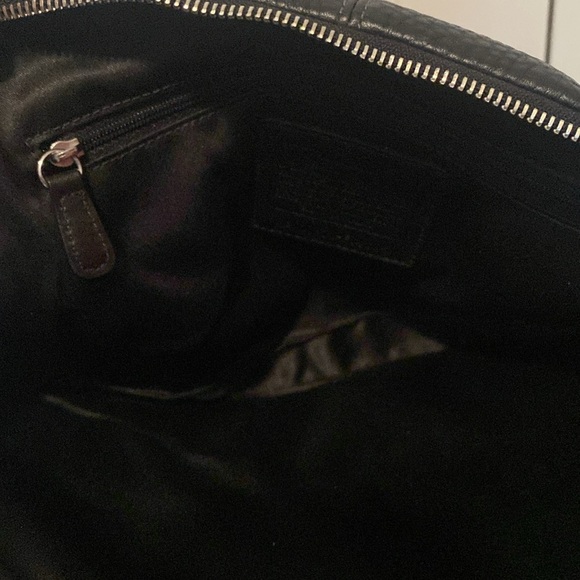 COACHđź–¤Penelope Blackđź–¤Pebbled Leather Three Compartment Satchel/Like New - Picture 11 of 16